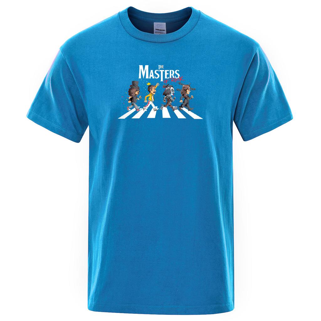 Freddie Mercury T-Shirt 2023 Fan Queen The Masters of Rock Road Men's Print T Shirt Short Sleeve Summer Cotton Clothing Tops Tee