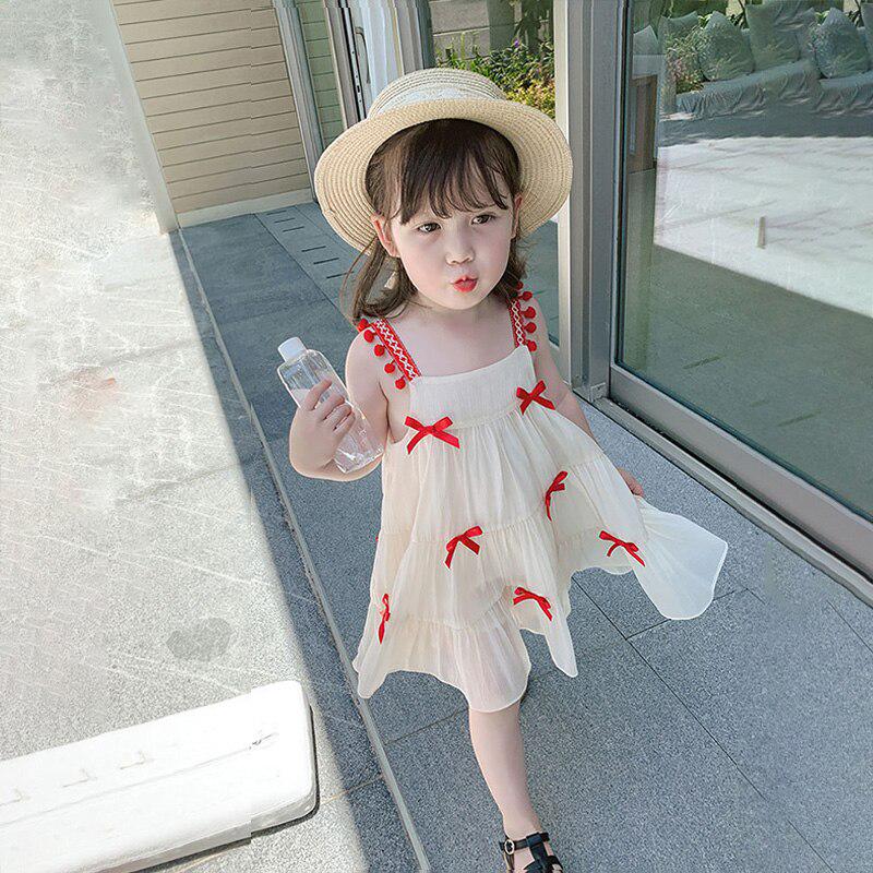 suspender dress for baby girl