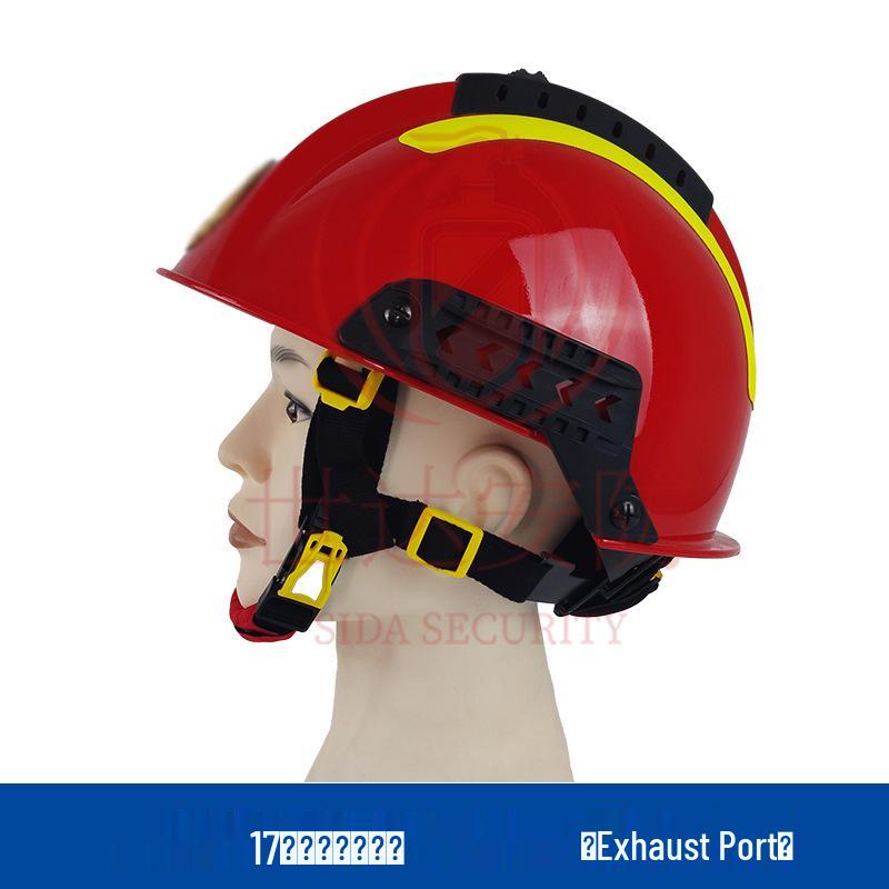 Allzweck-Rettungs- und Feuerwehrhelm mit atmungsaktiven Löchern, Visier und stoßfester Kopfschutz