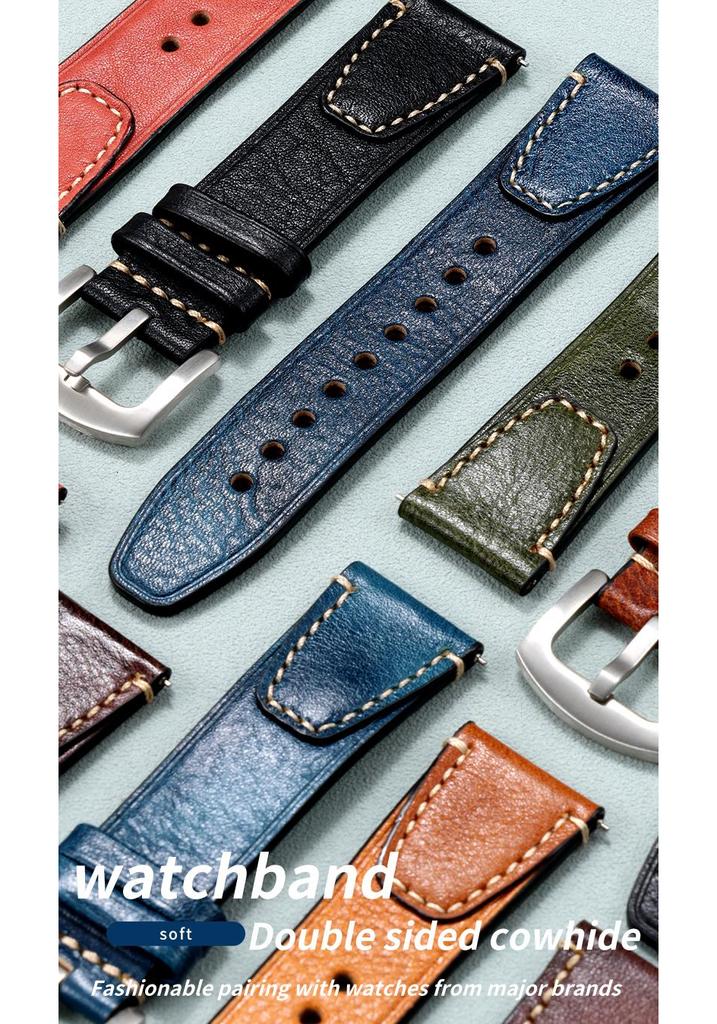 Leather watch strap men For original Jaeger-LeCoultre REVERSO DUOFACE SMALL SECONDS 3988482 MONOFACE Q3858522 Cowhide watchband