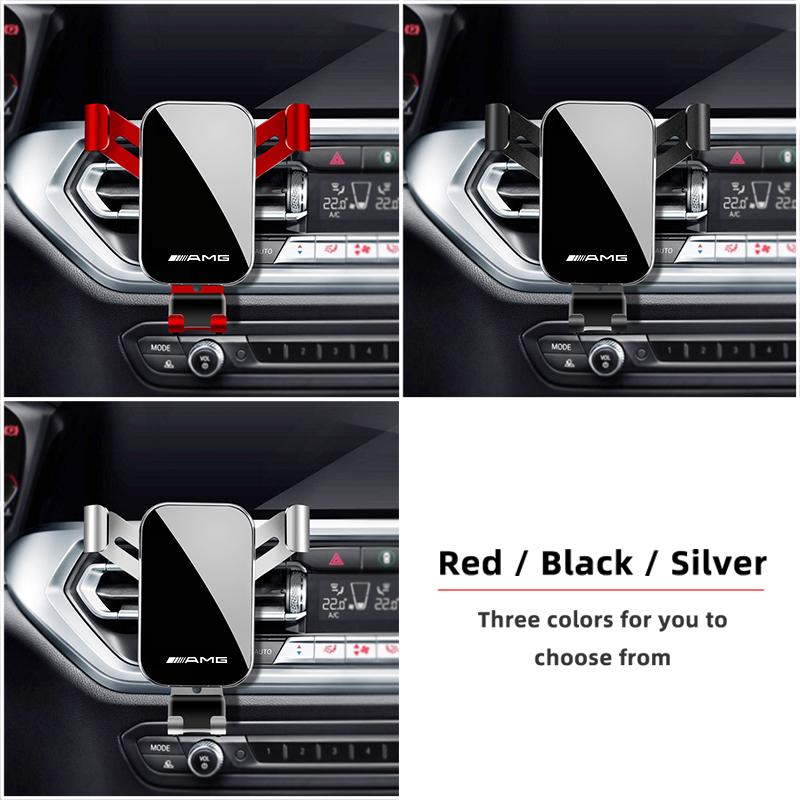 Gravity Type Car Phone Holder GPS Stand Accessories For Mercedes Benz AMG GLE GLS CLA CLE GLC CLS GLA W223 W213 Tire Valve Cap