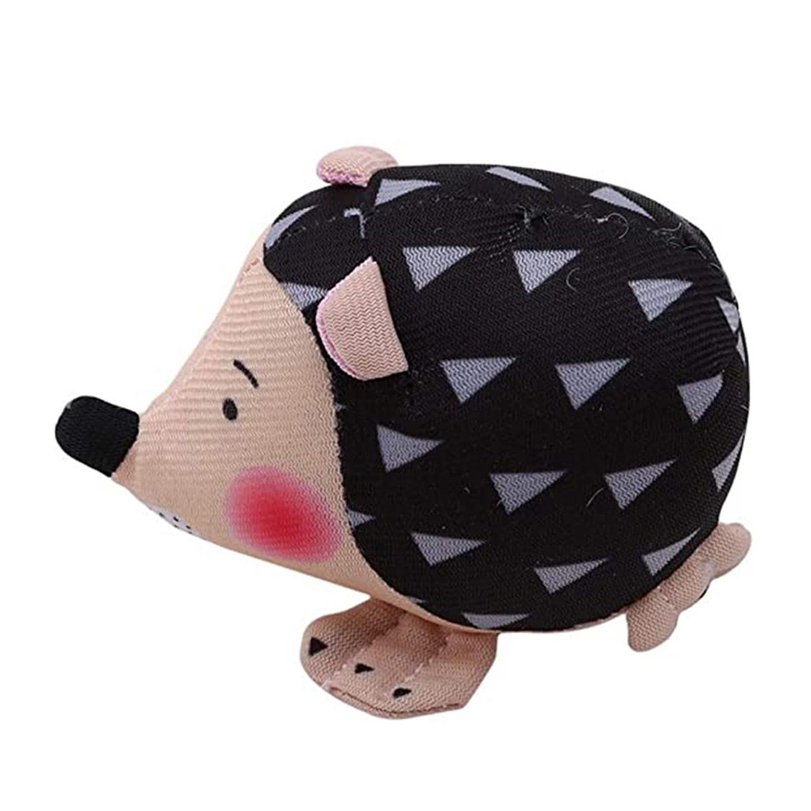 Cute Hedgehogs Shape Pin Cushion Soft Fabric DIY Handmade Stitch Patchworks Needlework Accessory A красный/чёрный