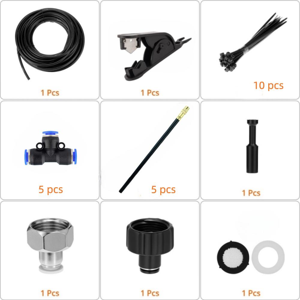 Adjustable Automatic Flower Watering & Cooling Spray Head Set