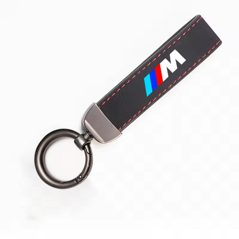 Suede Car Styling Keychain Anti-loss KeyRing Pendant Gift For BMW 1 3 5 7 Series M X1 X3 X4 X5 F10 F15 F16 F20 F30 M3 M4 E34 E46 Cyfp80