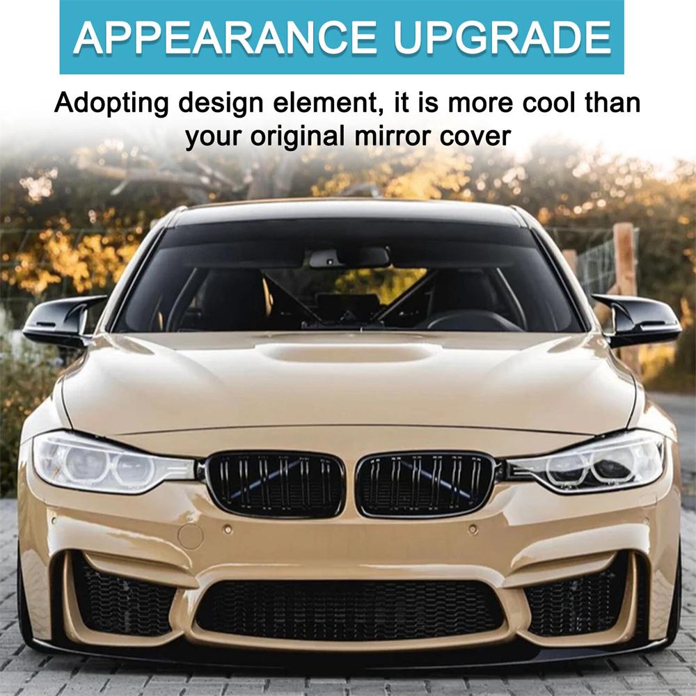 Gloss Black Wing Mirror Cover Caps For Bmw 3/4 Series F20 F21 F22 F30 F32 F36