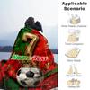 1PC Custom Name Soccer Legend Number outdooor Flannel blankets Throw Blanket All-Season Throw Gift Bedspread for Couch, Bed, Camping Holiday Birthday 