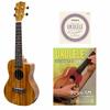 S.Yairi YU-C-01KE Electric Ukulele with Preamp, Concert Size, Koa Wood, and Geared Tuners, Includes Instruction Book