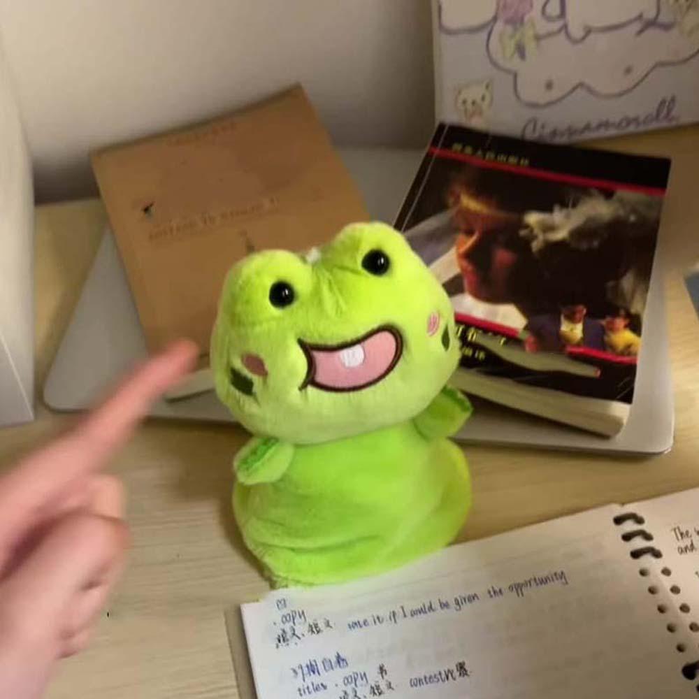 2pcs/set Surprising Frog Gift Bag Keychain Cute Plush Gift Ring Box  Festival Gift