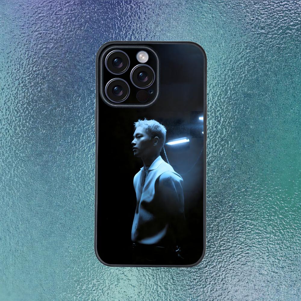 K-R&B GEMINI still blue Phone Case for iPhone 12-17 Air Plus Pro Max Satin Glossy Colorful Great Gift phone case iphone12pro
