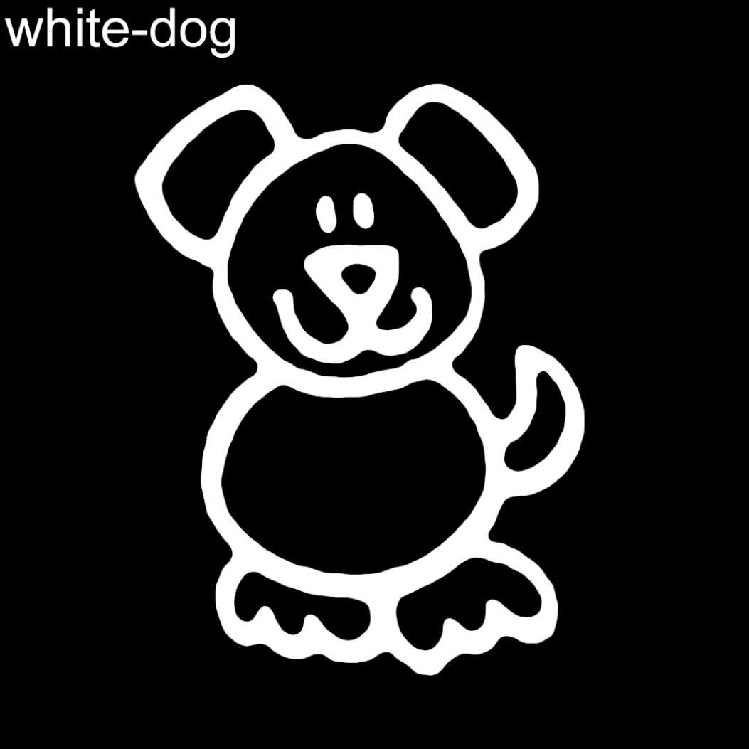 

Забавная фигурка члена семьи, собака, кошка, декор автомобиля, наклейка, наклейка для окна, двери