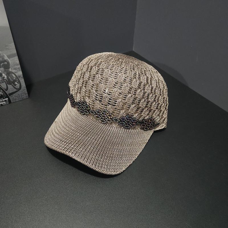 Hat Women's Summer Breathable Mesh Cap Hollow Hard Mesh Sun Protection Visor Casual Baseball Cap Women's Tide