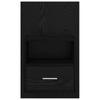 Nightstand Set of 2 Black Oak Effect 50 X 32.5 X 80 Cm