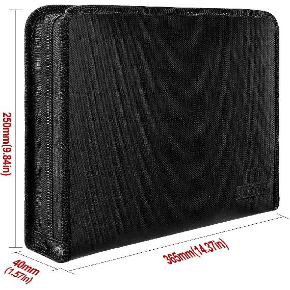 ENGPOW Expanding File Folder, Fireproof File Organizer with 25 Colored Pockets,Labels,Zipper Closure,Fireproof and Water Resistant Safe Storage for