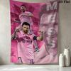 Messi Wall Tapestry Aesthetic Wall Hanging Printed Fabric Blanket Decorative Tapestries For Bedroom Living Room Home Decor