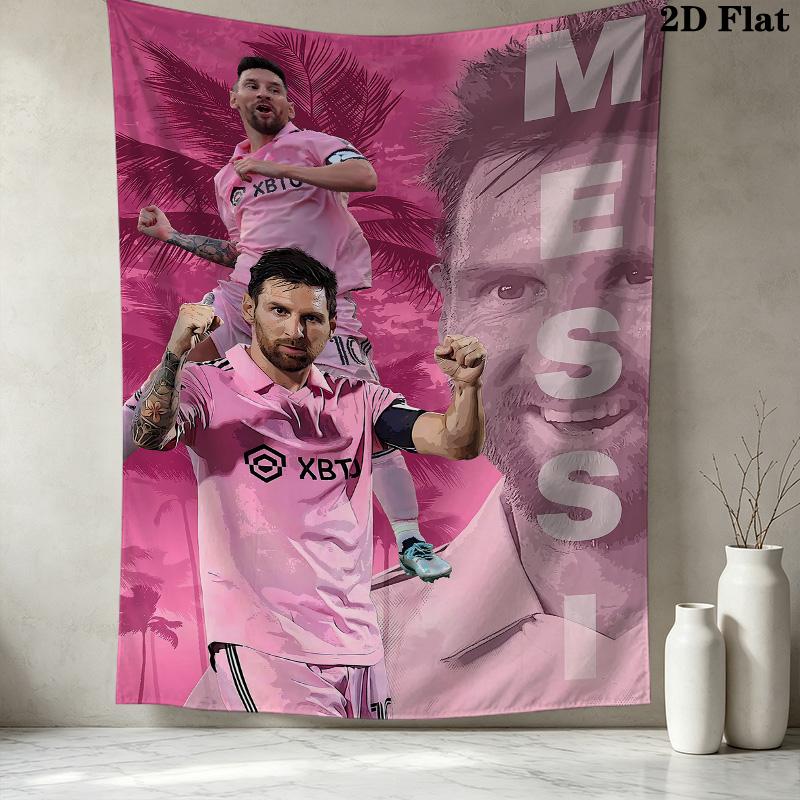 Messi Wall Tapestry Aesthetic Wall Hanging Printed Fabric Blanket Decorative Tapestries For Bedroom Living Room Home Decor