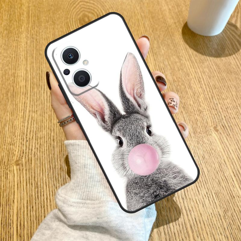 Cute Bunny Rabbit Funda For OPPO Reno 7 8 Lite 14 F 13F 12F 11F 13 12 11 10 Pro OPPO Find X9 X8 X6 X5 Pro Case
