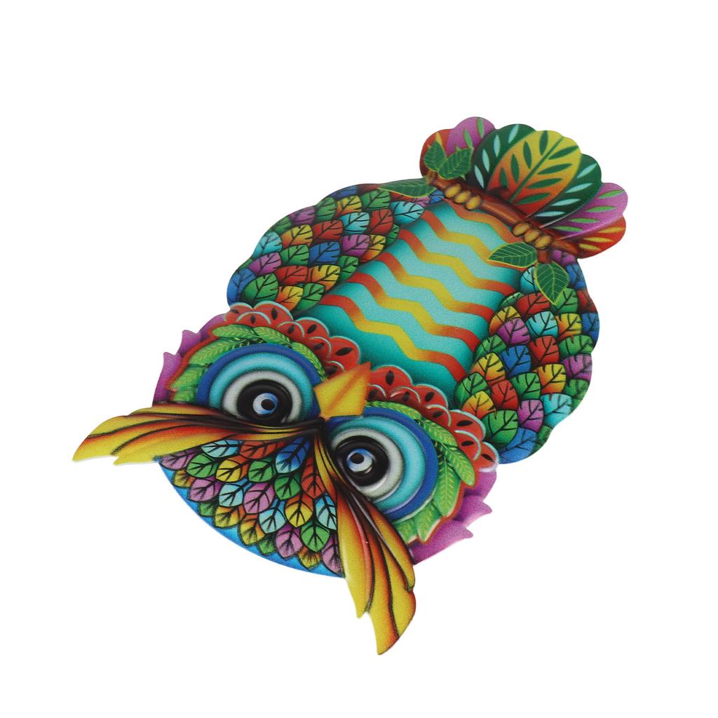 Owl Wall Decor Multicolor Metal Iron Owl Wall Decoration Crafts for Home Garden Decoration