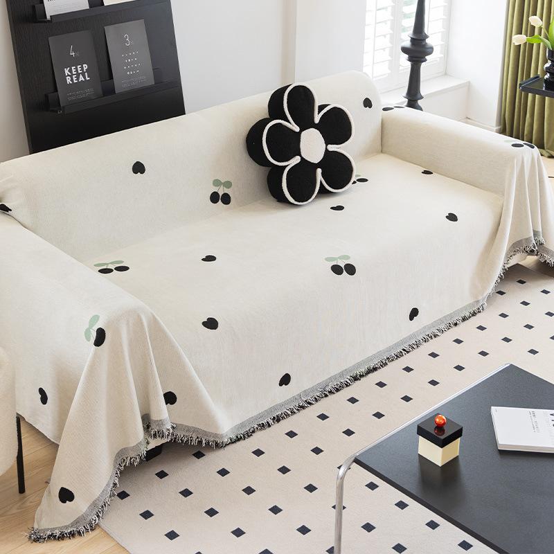 

Полотенце для дивана из синели, универсальный чехол для дивана Four Seasons, пылезащитный чехол для гостиной, прямой ряд, цельный тканевый чехол 180*130cm