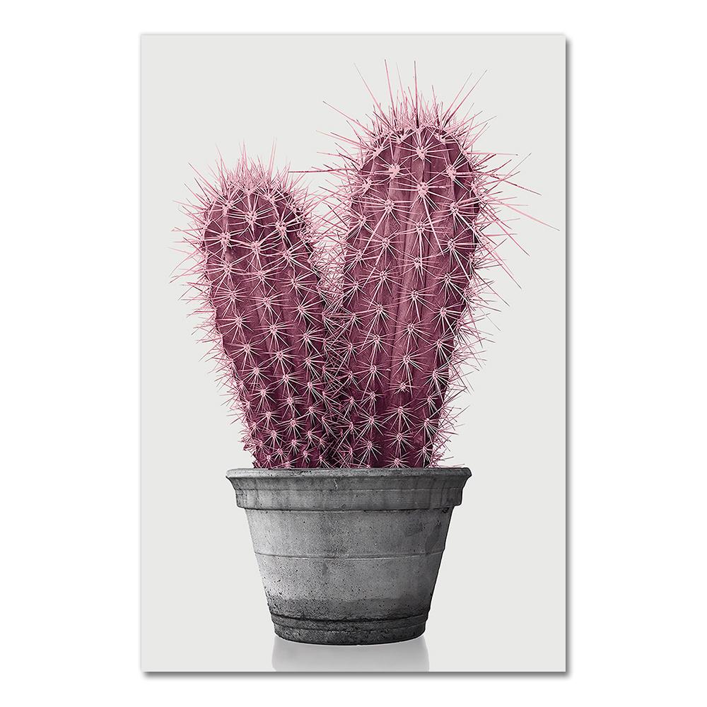 Nordic Pink Pineapple Painting Wall Pictures Home Decoration Posters And Prints Cactus Pot Plant Art Canvas Paintings No Frame