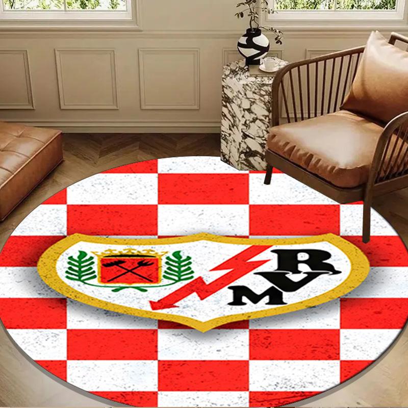 1PC Rayo Majestic Emblem Round Rug for Livingroom,Bedroom, Palyroom, Chair Rug, Area rug, Circle Carpet, Large Size Fan Christmas gift