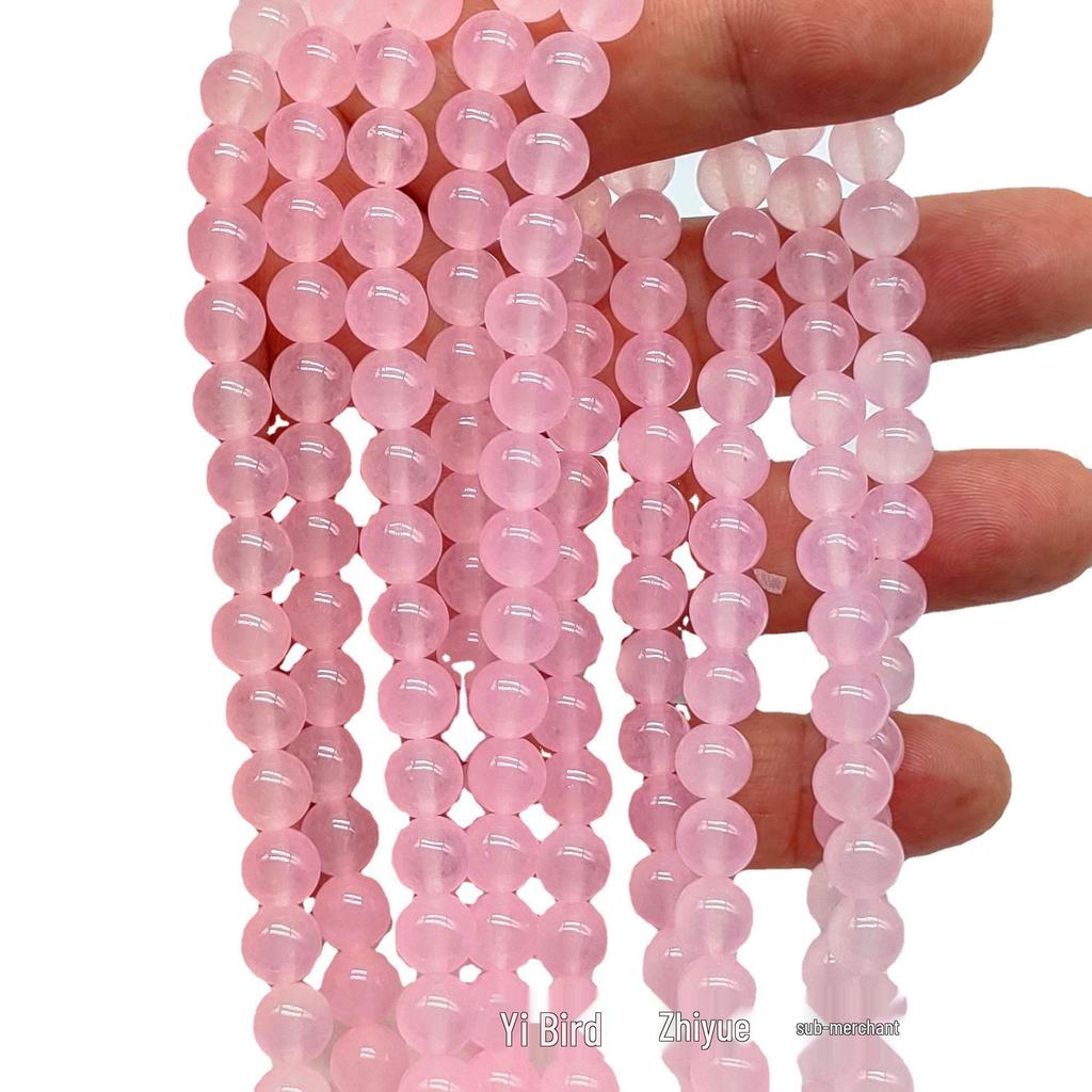 Pink Crystal Lead Glass Bracelet DIY Gift for Fans and Friends
