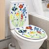 Commode Ornament Bathroom Mural Art Underwater World Toilet Stickers Sea-lives Decals Cartoon Fish