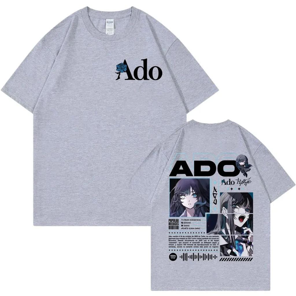 Japanese Singer Ado Hibana World Tour Graphic Tees Fashion Vintage Short Sleeve Tshirts Men Women Casual Loose Cotton Tshirt
