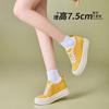 . Inner heightening canvas shoes women's thick-soled versatile spring and autumn breathable small casual board shoes women