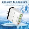 65W QC3.0 High-Power 6-Port USB Fast Charger for Mobile Phones - US/EU/UK/AU Compatible