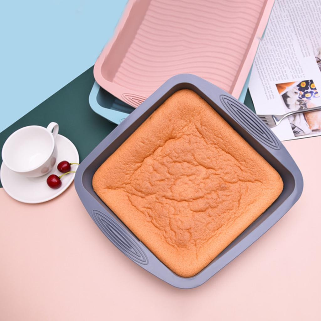 Long Lasting Wavy Grain Homemade High Temperature Resistant Silicone Cake Making Mold Tray Mould Kitchen Gadgets Baking Pan