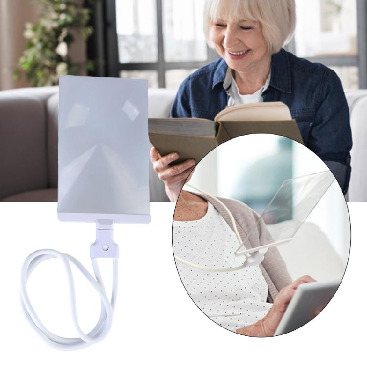 Handfree Magnifying Glass Neck Wear Reading Glasses with Adjustable Gooseneck for Fine Detail Work Reading Crafting Need