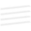 VidaXL Étagères murales 4 pcs Blanc 100x9x3 cm