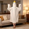 Roliga Djurpyjamaser Rolig Gås Anka Kostym för Barn Vuxna, Pyjamas med Huvuva Onesie Pyjamaser, Mjuk Plysch Bärbar Filt, Halloween Cosplay Varm