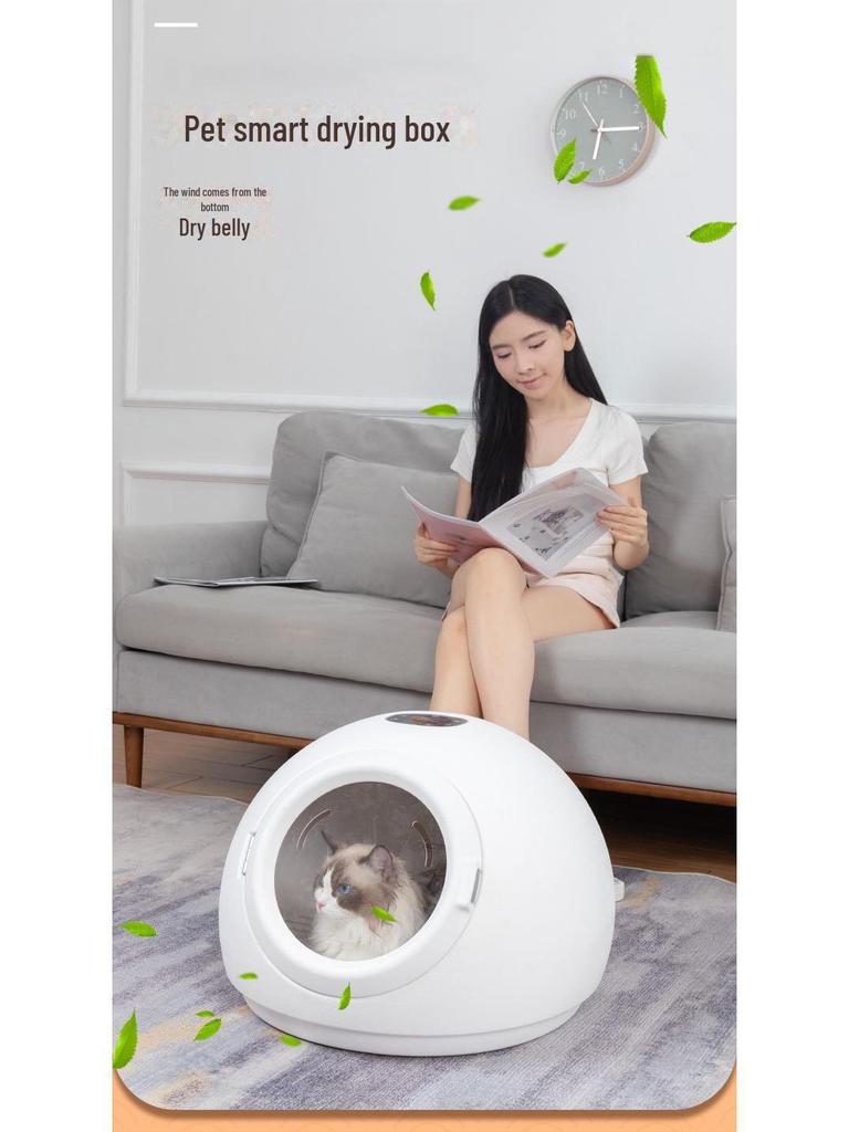 Silent Pet Dryer: Automatic Sterilization and Drying for Small Cats and Dogs