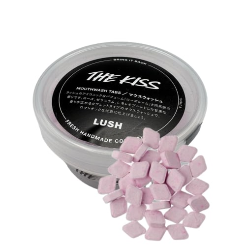 

LUSH THE KISS Mouthwash 45g / Rose Flavor Oral Care LUSH Bad Breath Mouthwash / Crme de Menthe Zing! Zing Refresher Dirty Sparkle Rose Scent Bad Brea