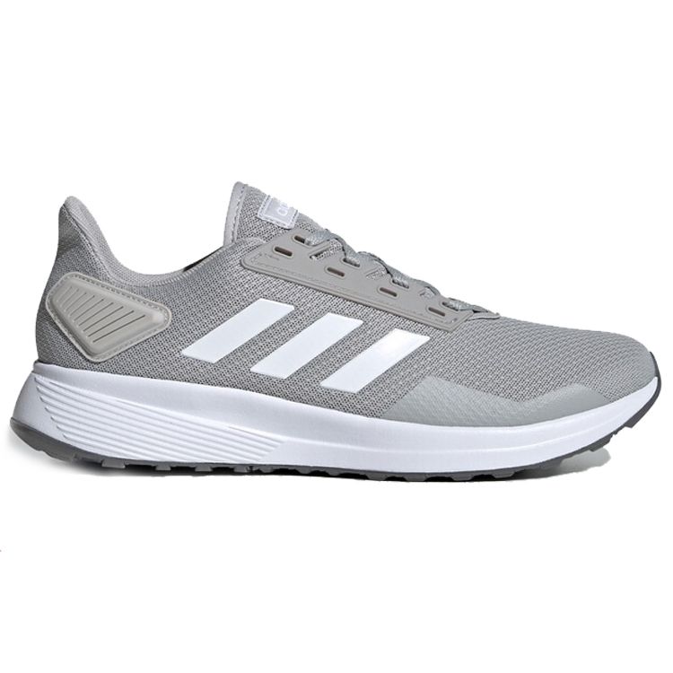 Adidas Duramo 9 Classic Cushioning Non-Slip Breathable Low-Top Marathon Running Shoes Men Sneakers Gray White EE7923