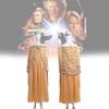 Costume élégant de la reine Amidala de Star Wars, tenue unisexe pour cosplay et jeu de rôle fantastique.