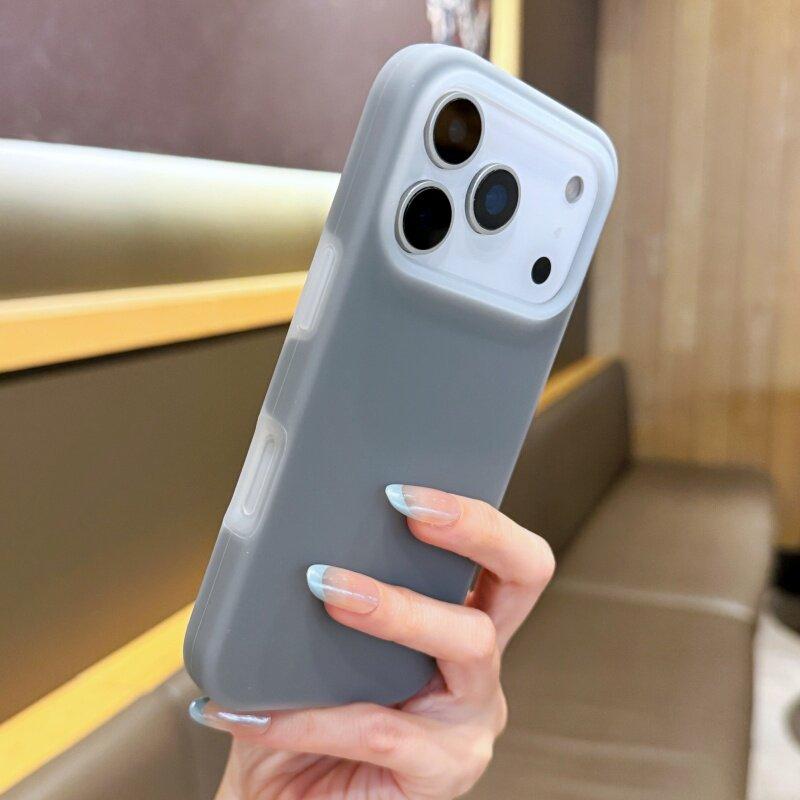 Applicable to iPhone17ProMAX mobile phone case, liquid silicone jelly Apple 16 all-inclusive Al button anti-drop soft case