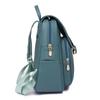 Women's Soft Leather Large Capacity Solid Color Bag Backpack Shoulder Bag