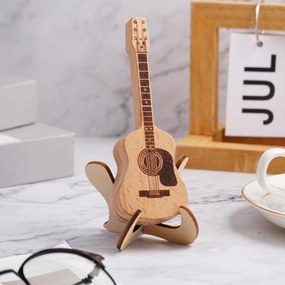 Halter für Gitarrenplektren aus Holz Plektrenbox mit Ständer Akustikgitarren-Plektrenbox Elegantes Aufbewahrungsbehältnis für Gitarrenplektren für Spieler