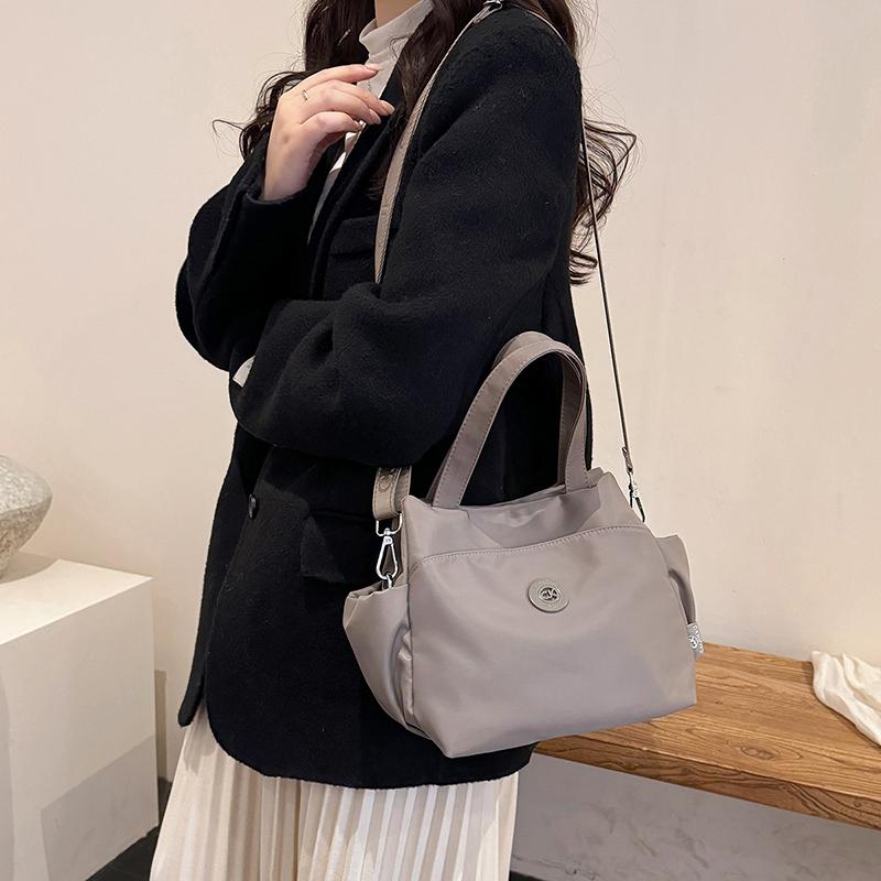 Women's Solid Color Handbag Shoulder Crossbody Bag