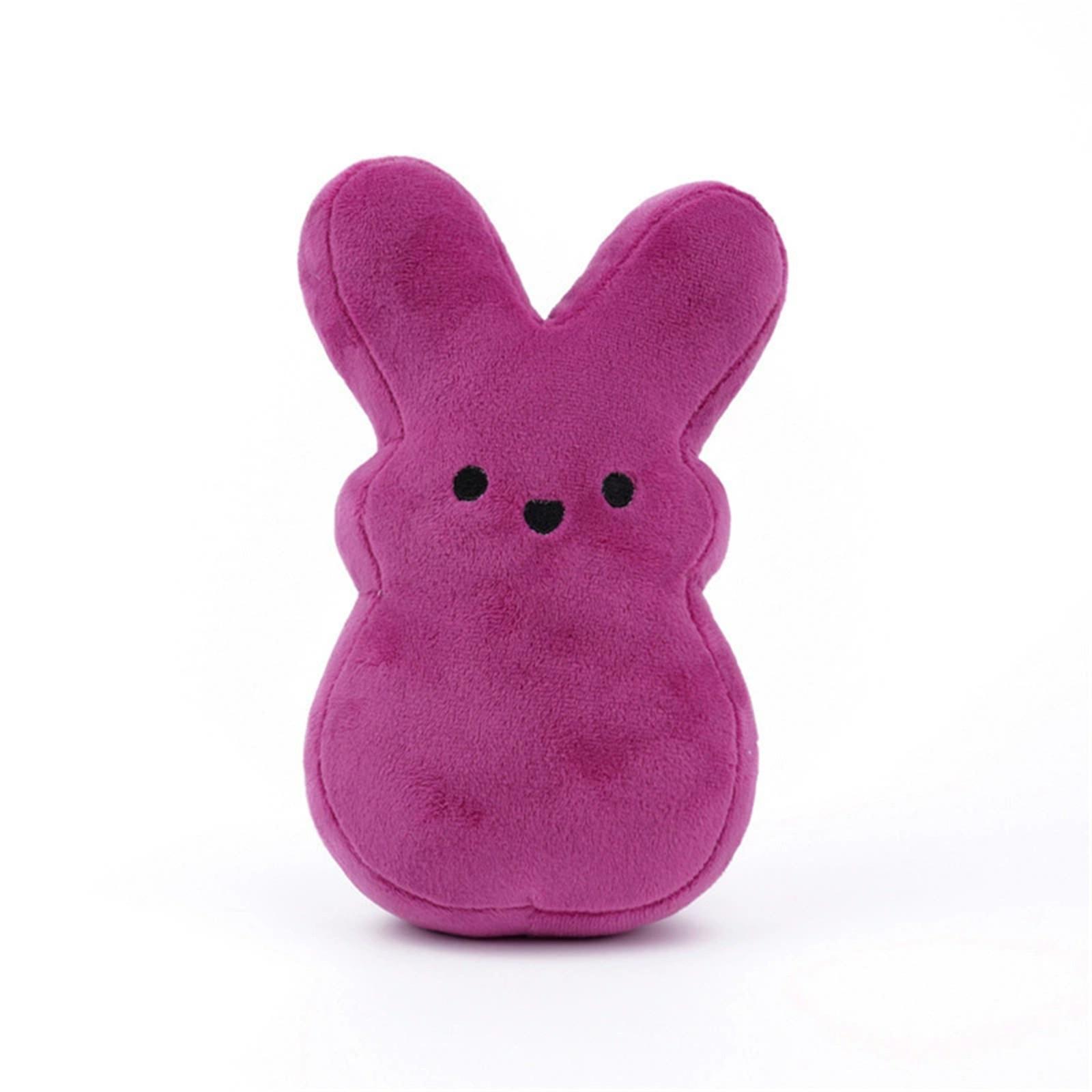 

Пасхальный кролик плюшевые игрушки украшения милый кролик животное плюшевая кукла пасхальная корзина наполнители подарок для детей (20 см/7,87 дюйма) One Size фиолетовый