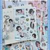 1 Sheet Millennium Anime Story Phone Craft Diy Decoration Kawaii Character Scrapbooking Stickers Deco Stationery Decals