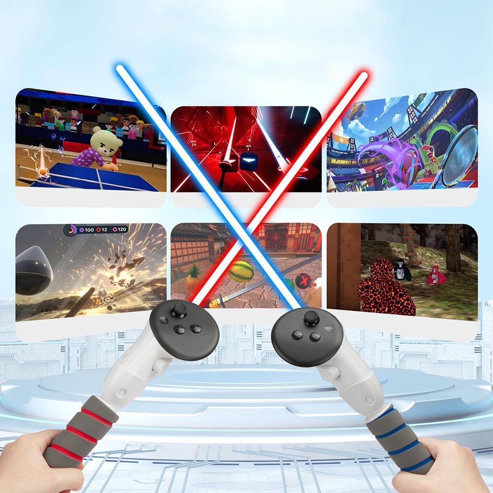 VR Handle Attachments Accessories Controller Extensions VR Handle Extender Extension Grips for Meta Quest 3S/3 Controller