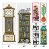 11CT Stamped Double-Sided Bookshelf Crossstitch Bookmark Art Projects 18x6cm Needlework Embroidery Craft Kit for Book Lovers