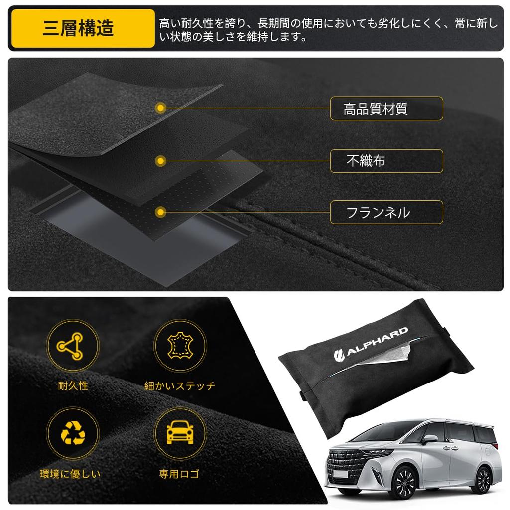 OuTLife New Alphard Custom Tissue Box for All Series 30 20 Luxurious Design with Easy and Custom Logo Case/Holder/Storage (40 Series, Series, Series)