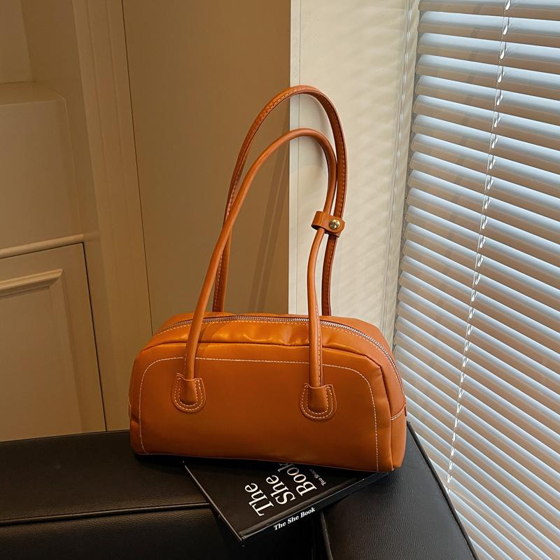 

Ретро вместительная повседневная однотонная дорожная новая модная текстурная популярная портативная сумка через плечо под мышку коричневый