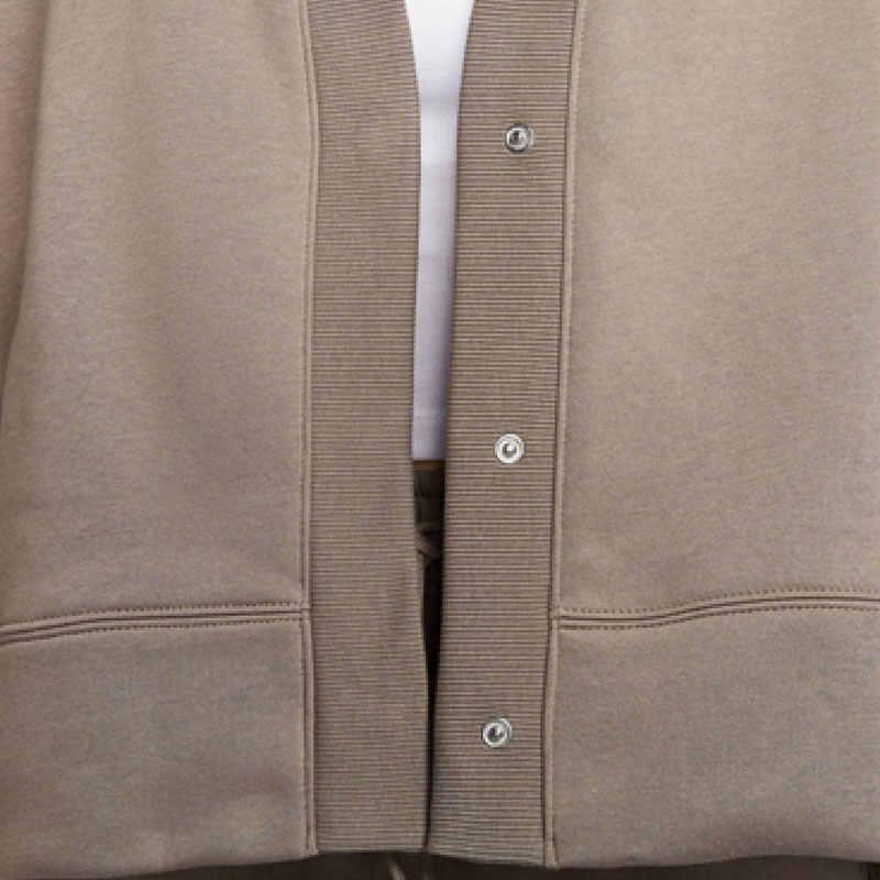 Nike Sports Training Casual Long Sleeve Jacket Women Jackets Khaki HJ0947-233