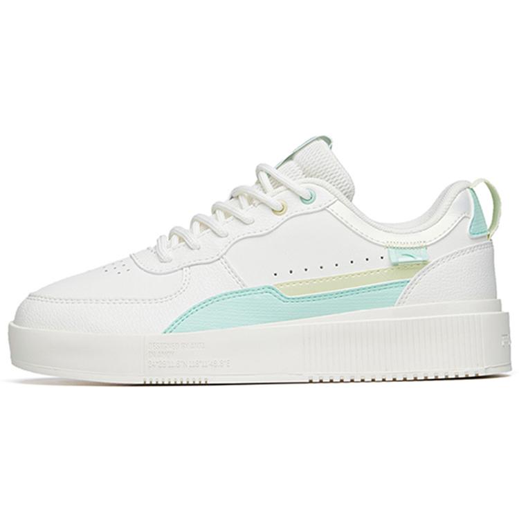 

Anta Life Collection Lightweight Abrasion Resistant Low top Skateboard Shoes Women s White Green 922228012-2 37.5