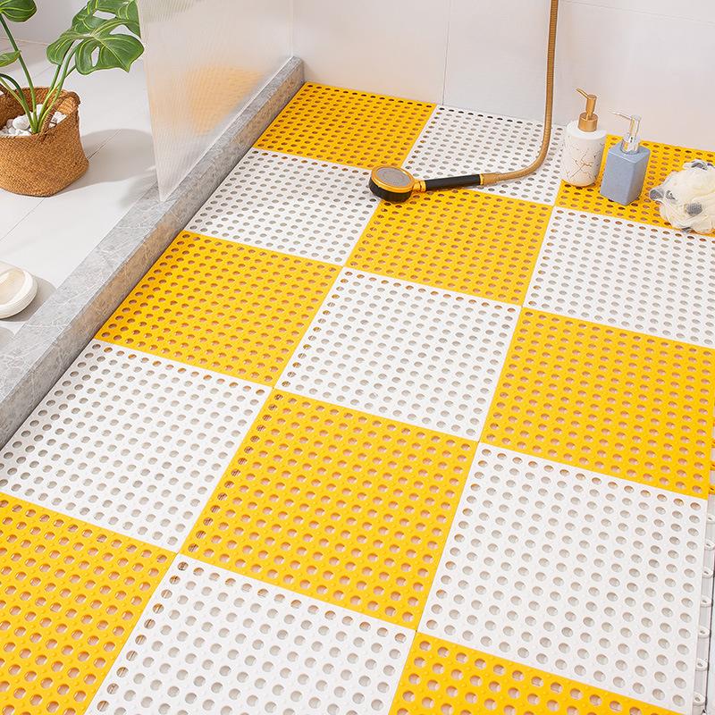 1pcs 30cm * 30cm Bathroom Anti-slip Mats Bathroom Mats Stitching DIY Waterproof Water Mosaic Stitchin